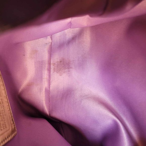 COACH Women's MAGGIE Brown Signature C Monogram Textile Hobo Shoulder Handbag  M - Picture 3 of 7